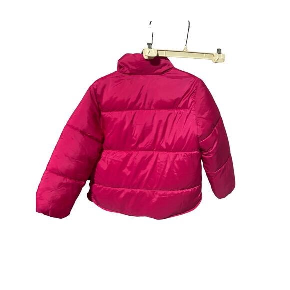 H &M hot pink short puffer jacket 8-9 pockets guc - Picture 7 of 8